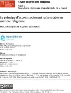 Le principe d'accommodement raisonnable en matière religieuse