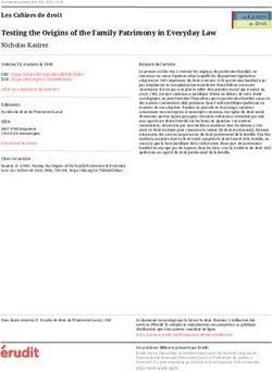 Testing the Origins of the Family Patrimony in Everyday Law