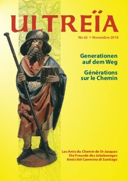 Generationen auf dem Weg Générations sur le Chemin - No 62 . Novembre 2018 - Les Amis du Chemin de St-Jacques Die Freunde des Jakobsweges Amici ...