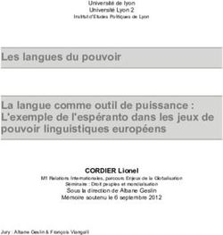 Les langues du pouvoir La langue comme outil de puissance : L'exemple ...