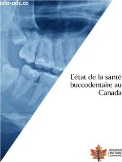 L'état de la santé buccodentaire au Canada - cda-adc.ca - Canadian ...