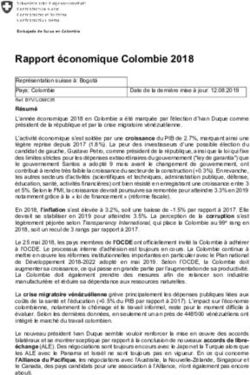 Rapport économique Colombie 2018 - Switzerland Global ...