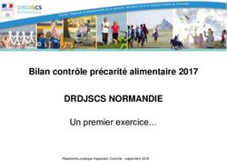 DRDJSCS NORMANDIE Bilan contrôle précarité alimentaire 2017 - Un premier exercice