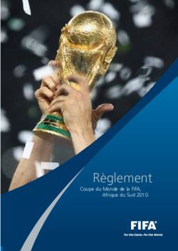 Règlement Coupe du Monde de la FIFA, Afrique du Sud 2010 - FIFA.com