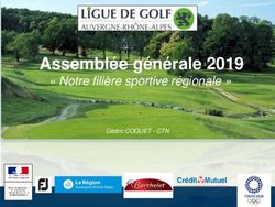 Assembl&eacute;e g&eacute;n&eacute;rale 2019 - " Notre fili&egrave;re sportive r&eacute;gionale " C&eacute;dric COQUET - CTN - Ligue de Golf AURA