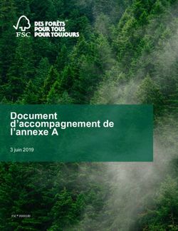 Document d'accompagnement de l'annexe A - 3 juin 2019 FSC F000100 - FSC Canada