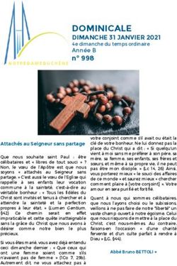 DOMINICALE DIMANCHE 31 JANVIER 2021 4e dimanche du temps ordinaire Année B - Notre-Dame du chêne