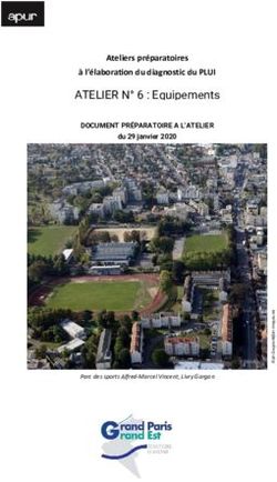 ATELIER N 6 : Equipements - Ateliers préparatoires à l'élaboration du diagnostic du PLUI