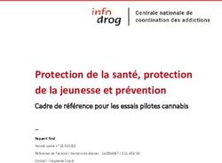 Protection de la santé, protection de la jeunesse et prévention - Cadre de référence pour les essais pilotes cannabis