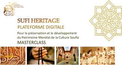 PLATEFORME DIGITALE Pour la pr&eacute;servation et le d&eacute;veloppement du Patrimoine Mondial de la Culture Soufie - Festival de F&egrave;s de la Culture Soufie