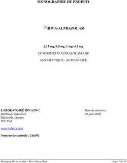MONOGRAPHIE DE PRODUIT RIVA-ALPRAZOLAM - Laboratoire RIVA
