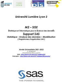 M2 - SISE Université Lumière Lyon 2 - Université Lumière Lyon 2