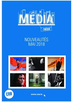 NOUVEAUTÉS MAI 2018 - www.cna.lu - Centre national de l'audiovisuel