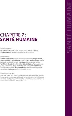 CHAPITRE 7 : SANTÉ HUMAINE - Ressources naturelles Canada