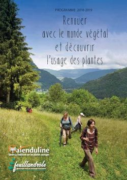 Renouer avec le monde végétal et découvrir l'usage des plantes - PROGRAMME 2018-2019 - Calenduline