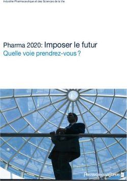 PHARMA 2020: IMPOSER LE FUTUR - QUELLE VOIE PRENDREZ-VOUS ? INDUSTRIE PHARMACEUTIQUE ET DES SCIENCES DE LA VIE - PWC