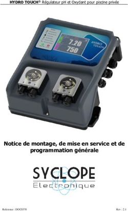 Notice de montage, de mise en service et de programmation générale - HYDRO TOUCH Régulateur pH et Oxydant pour piscine privée - SYCLOPE Electronique
