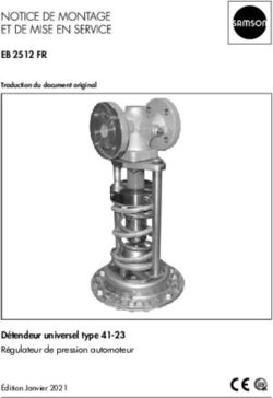 EB 2512 FR - Détendeur universel type 41-23 Régulateur de pression automoteur Édition Janvier 2021