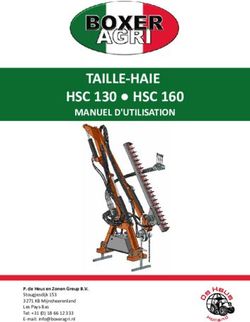 TAILLE-HAIE HSC 130 HSC 160 - MANUEL D'UTILISATION - P. De Heus En ...