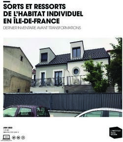 SORTS ET RESSORTS DE L'HABITAT INDIVIDUEL EN &Icirc;LE-DE-FRANCE - DERNIER INVENTAIRE AVANT TRANSFORMATIONS