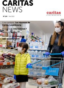 CARITAS NEWS Crise Sanitaire: Les Réponses De Caritas Luxembourg Et Au ...