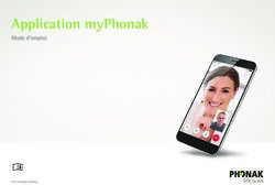Application myPhonak Mode d'emploi