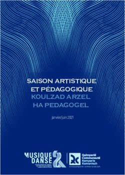 SAISON ARTISTIQUE ET P&Eacute;DAGOGIQUE - janvier/juin 2021