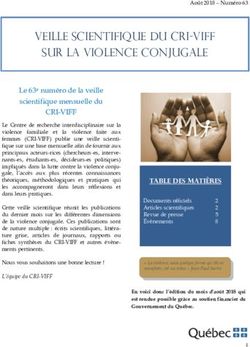 VEILLE SCIENTIFIQUE DU CRI-VIFF SUR LA VIOLENCE CONJUGALE