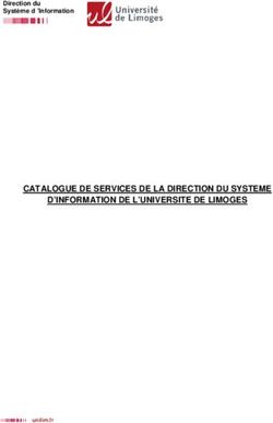 CATALOGUE DE SERVICES DE LA DIRECTION DU SYSTEME D'INFORMATION DE L'UNIVERSITE DE LIMOGES - Direction du Système d 'Information ...