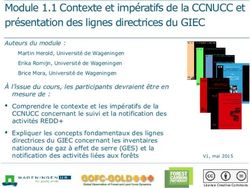 Module 1.1 Contexte Et Impératifs De La CCNUCC Et Présentation Des ...