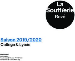 La Souffl erie Rezé Saison 2019/2020 - La Soufflerie