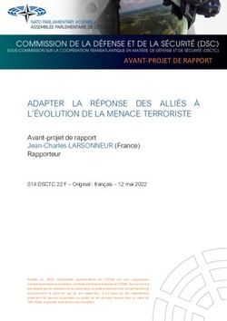 ADAPTER LA R&Eacute;PONSE DES ALLI&Eacute;S &Agrave; L'&Eacute;VOLUTION DE LA MENACE TERRORISTE - Nato-pa.int
