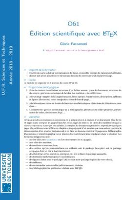 O61 Édition scientifique avec LAT EX - Gloria Faccanoni - Université ...