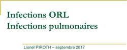 Infections ORL Infections pulmonaires - Lionel PIROTH - septembre 2017 - IFSI DIJON