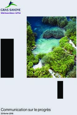 Communication sur le progrès - 23 février 2018 - Gras Savoye