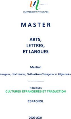 ARTS, LETTRES, ET LANGUES - Mention Parcours - Université d'Artois
