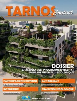 DOSSIER GRÂNDOLA : UN PROGRAMME D'HABITAT POUR UN FUTUR PLUS ÉCOLOGIQUE - Mairie de Tarnos