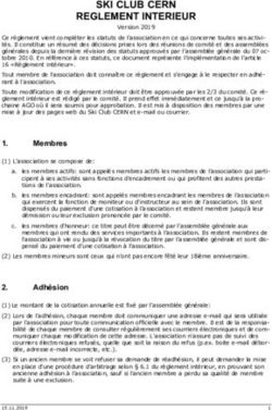 SKI CLUB CERN REGLEMENT INTERIEUR - Kananas