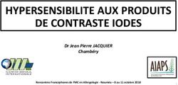HYPERSENSIBILITE AUX PRODUITS DE CONTRASTE IODES - Dr Jean Pierre JACQUIER Chambéry
