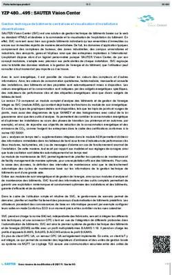 YZP 480...495 : SAUTER Vision Center - Gestion technique de bâtiments centralisée et visualisation d'installations décentralisées