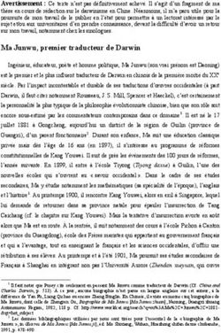 Ma Junwu, premier traducteur de Darwin