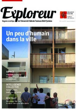 Un peu d'humain dans la ville - Université de Toulouse