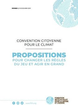 PROPOSITIONS POUR CHANGER LES R&Egrave;GLES DU JEU ET AGIR EN GRAND - CONVENTION CITOYENNE - Fondation Nicolas Hulot