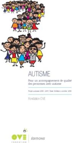 AUTISME - ÉDITIONS Fondation OVE