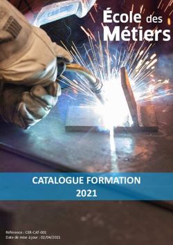 CATALOGUE FORMATION 2021 - Référence : CER-CAT-001 Date de mise à jour : 02/04/2021 - Endel Engie