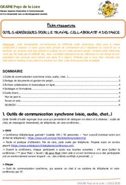 Fiche ressources OUTILS NUMÉRIQUES POUR LE TRAVAIL COLLABORATIF A DISTANCE