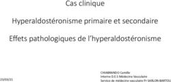 Cas Clinique Hyperaldosteronisme Primaire Et Secondaire Effets Pathologiques De L Hyperaldosteronisme Chiabrando Camille Interne D E S Medecine