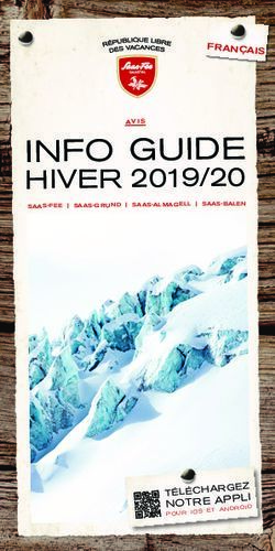 INFO GUIDE HIVER 2019/20 - NOTRE APPLI - Yumpu