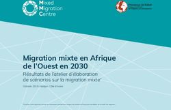 Migration mixte en Afrique de l'Ouest en 2030 - Mixed ...