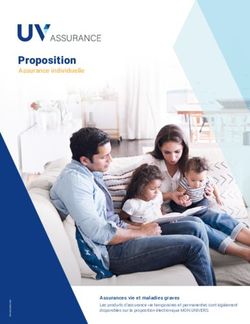 Proposition Assurance individuelle - Assurances vie et maladies graves - UV Assurance